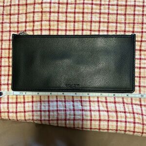 Coach Black Leather envelope pouch